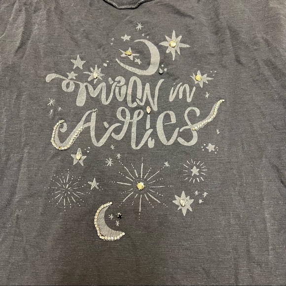 Free People / We The Free “Moon In Aries” Loose Flowy T-Shirt Size Small - Picture 3 of 7